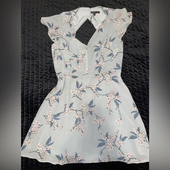 Floral blue summer dress - Picture 4 of 4